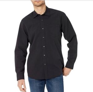 🔥SALE🔥Geoffrey Beene Black Wrinkle Free Sateen Dress Shirt